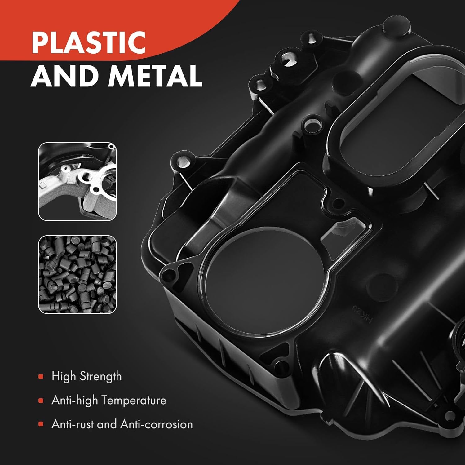 A-Premium Upper Intake Manifold Replacement for Chevrolet Astro Blazer S10 Silverado 1500 GMC Sonoma Jimmy Safari Oldsmobile Workhorse