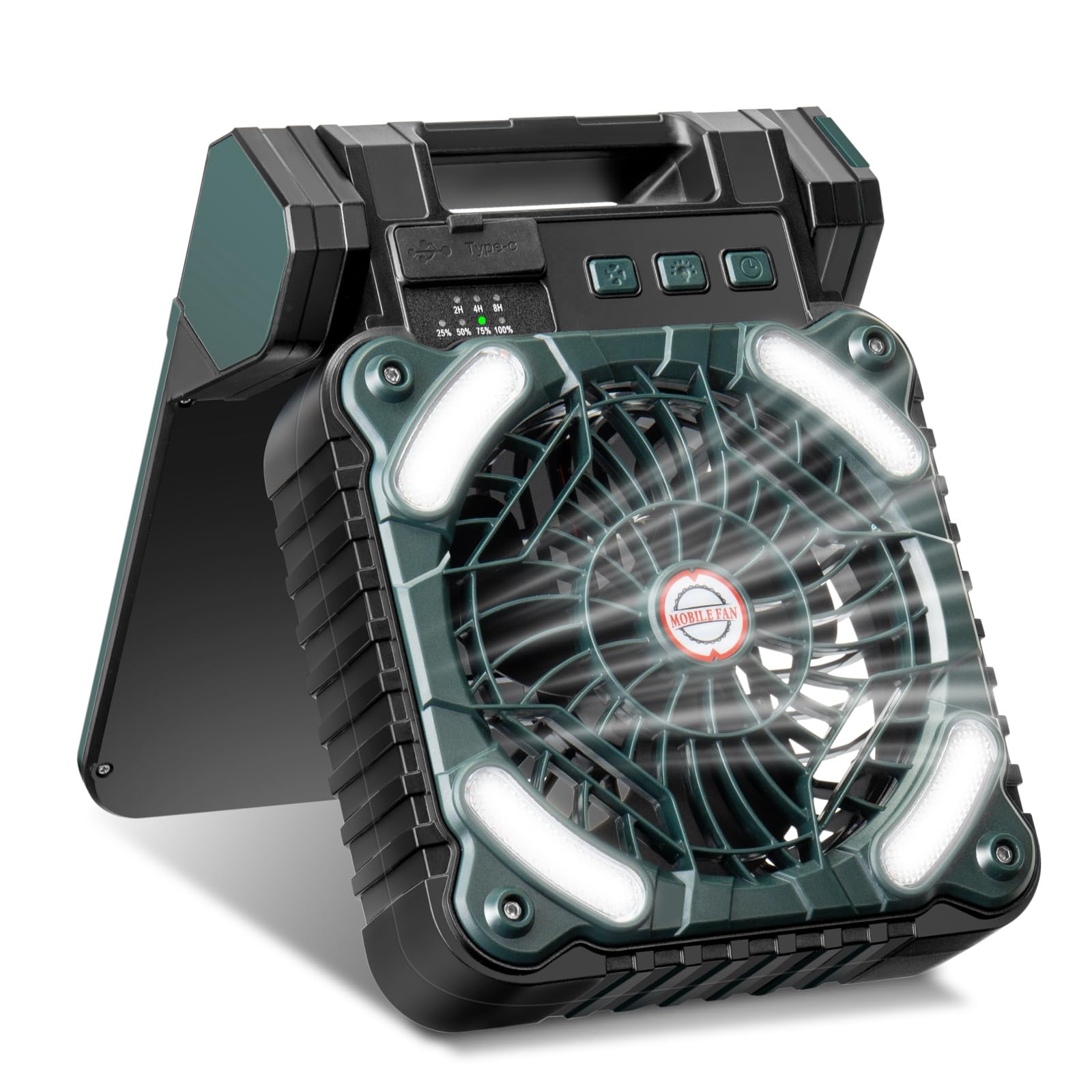 Mini Ventilateur Solaire USB – Léger Et Portable – Pour Voyage, Pêche, Camping