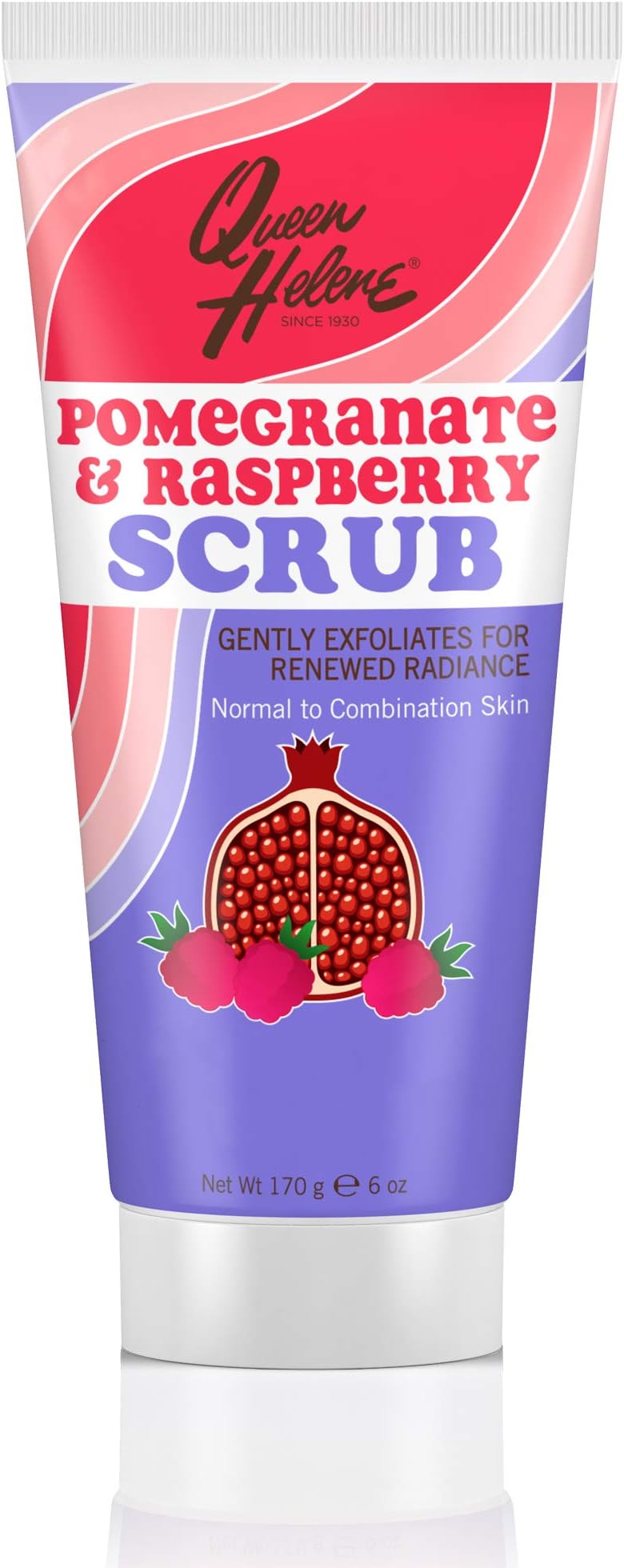 Queen HeleneFacial Scrub, Pomegranate & Raspberry, 6 Ounce [Packaging May Vary]