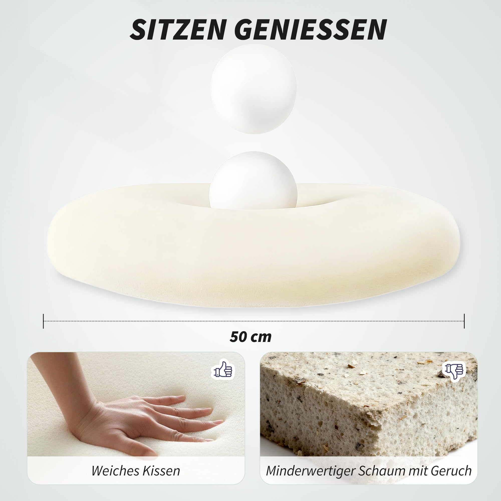 HOMCOM Bürostuhl, Ergonomischer Schreibtischstuhl, Kopfstütze, Schwarz | 3D Einstellbarer Armlehne, Höhenverstellbarer Computerstuhl Drehstuhl mit Wippfunktion, Netzbespannung