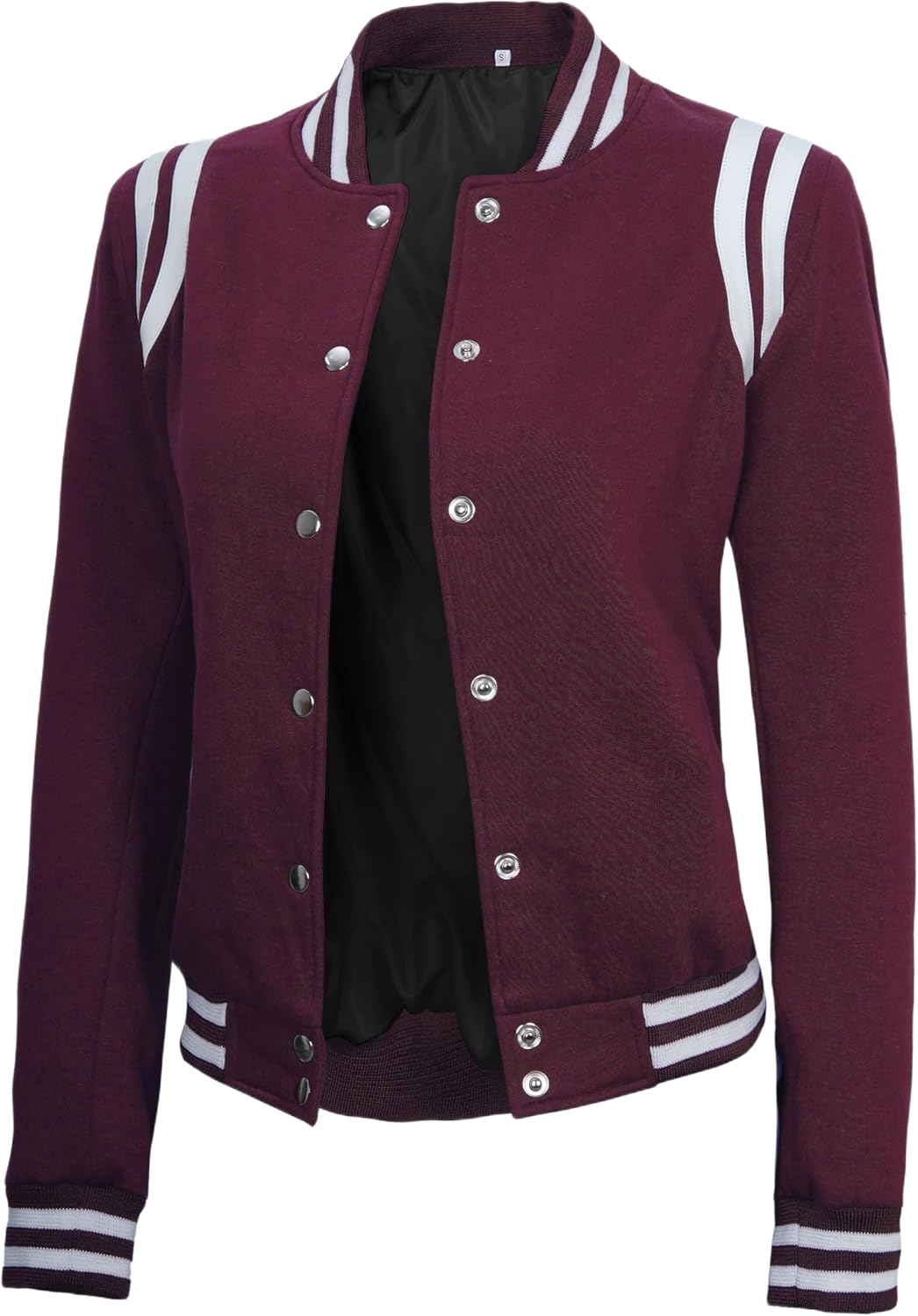 Decrum Varsity Jacket Women – Fashion Trendy Casual Highschool Baseball Letterman Style Womens Bomber Jackets