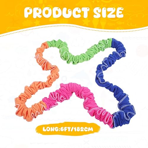 Miniatura 7 de Integraciones de banda elástica cooperativa de forro polar elástico, movimiento dinámico, ejercicio de látex, 6 pies, accesorio de movimiento