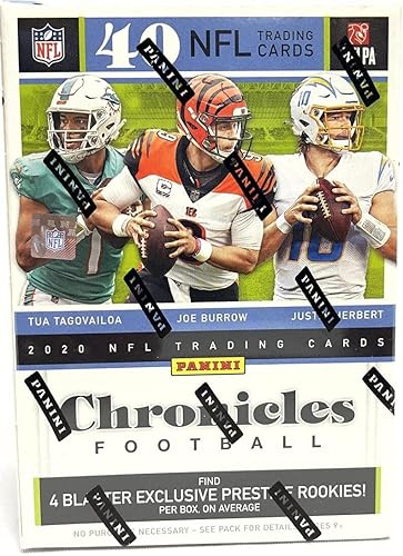 2020 Panini Chronicles Football 8-Pack Blaster Box (40 NFL Trading Cards)