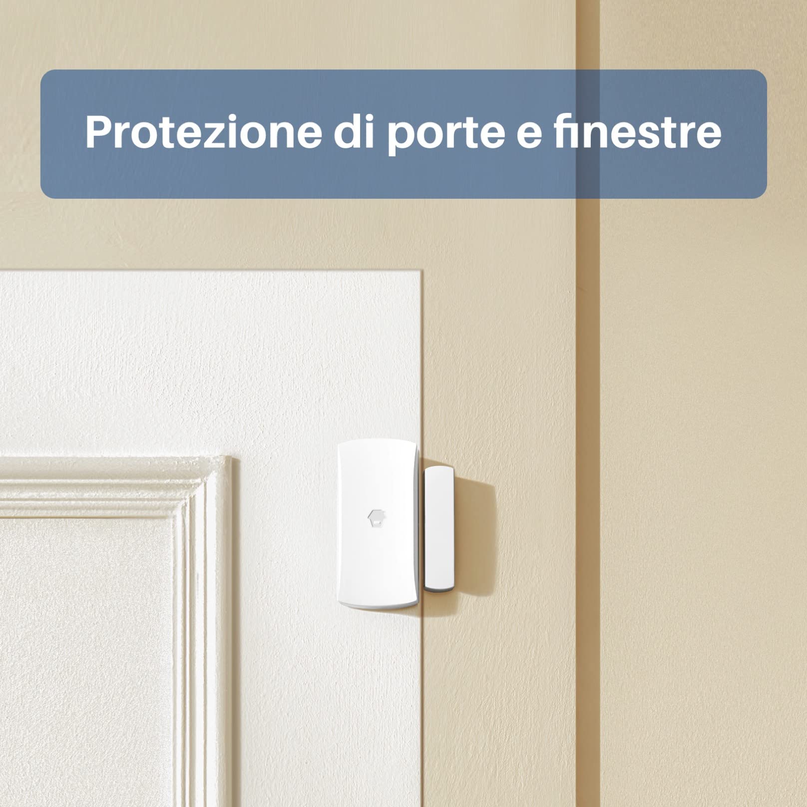 Sistema di Allarme con Sirena da Interni CG-105S - Antifurto per la Casa con Quadro Principale con Sensori di Movimento, Porte e Finestre - Telecomandi - Luce Stroboscopica Lampeggiante - Chuango
