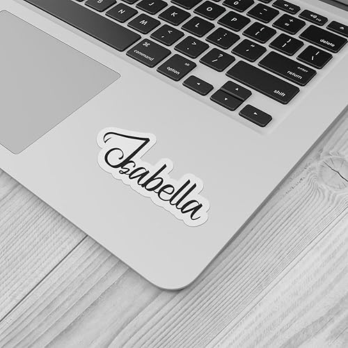 Miniatura 5 de Isabella - Calcomanía de vinilo impermeable para parachoques de automóvil, laptop, botella de agua, pared y ventana, tamaño - 5 pulgadas más largo