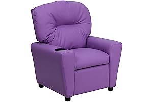 Flash Furniture Chandler Lavender Vinyl Kid Recliner