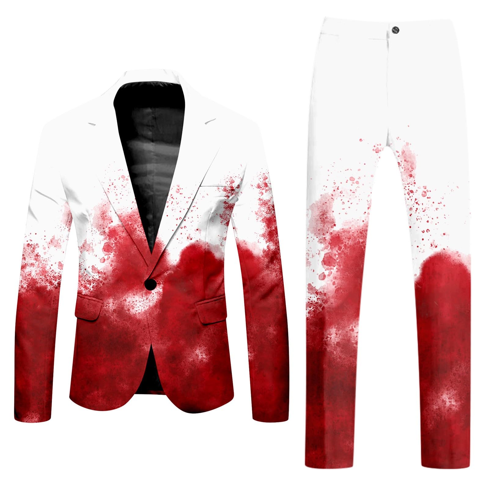 Générique Set di 2 pezzi da uomo in cotone, tuta da jogging con top e basso, per sport, fitness, palestra, traspirante, per il tempo libero, morbido, casual, primavera, A28