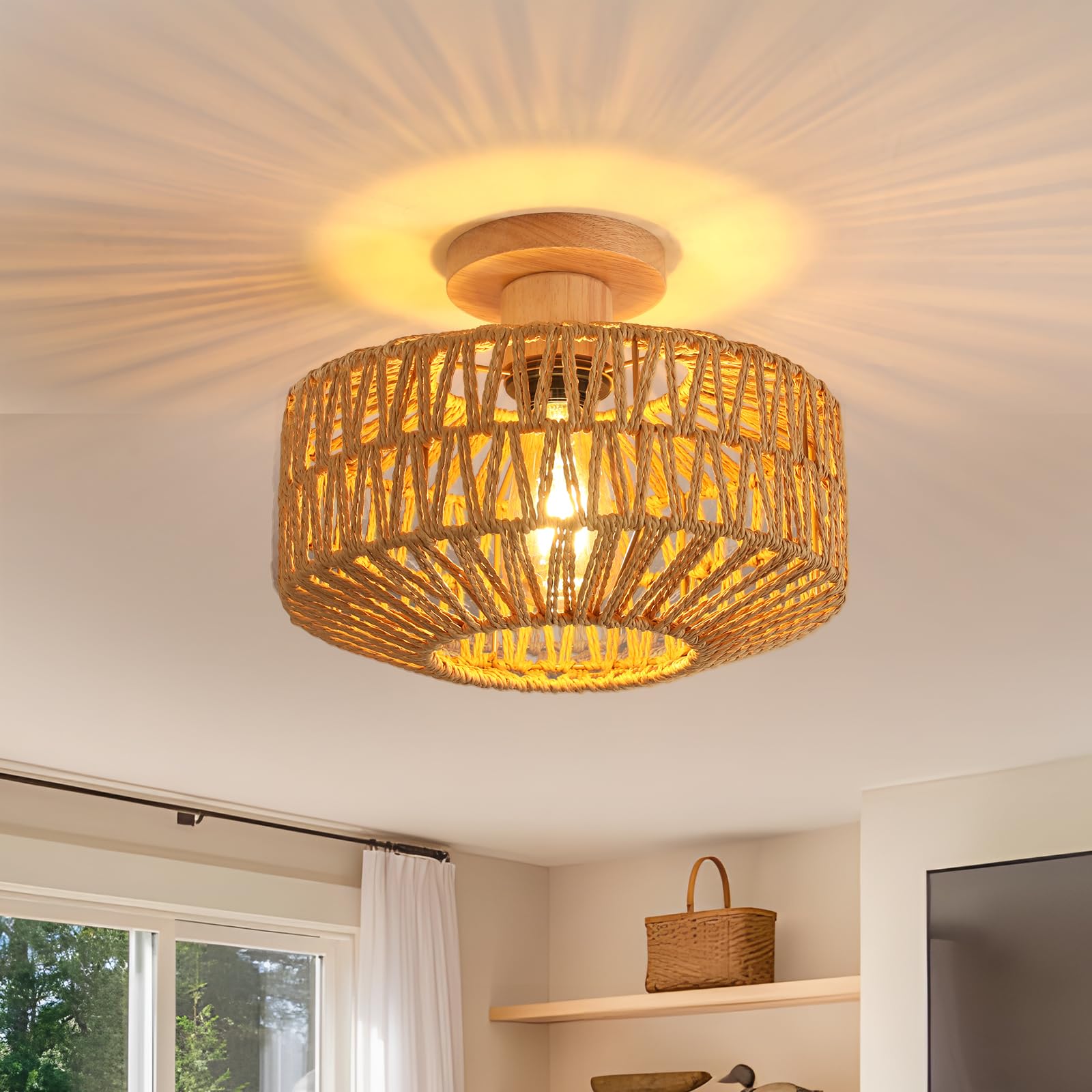 Toolight Wall Light Indoor Round Black 12 W 1350 LM LED Wall Lamp Round Modern 20 cm Wall Lights for Indoor Acrylic 3000 K Warm White for Bedroom Bathroom Hallway Living Room Stairs