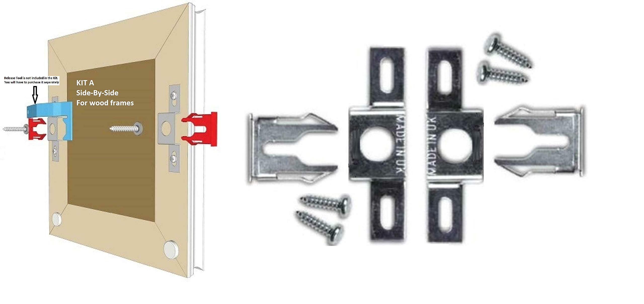 Sisi Uk Sisi Uk® Springlock System Anti-Theft Picture Frame Hanging (Kit A)