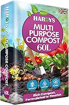 Hardys 60L Multi Purpose Compost - Potting & Seed Compost for Outdoor Plants | All Purpose Indoor Plants Potting | Nutrient Rich Fertiliser for Garden, Pots, Planter Beds