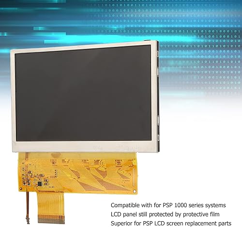 Miniatura 2 de Zyyini Pantalla LCD de repuesto profesional original para PSP 1000 1001 1002 1003 1004, pieza de pantalla de retroiluminación LCD, robusta y duradera