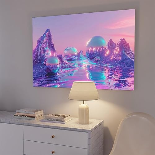 Miniatura 7 de ZMLIS Cyber Y2K Vaporwave Wall Art  Retro Futuristic Dreamcore Print  Aesthetic Neon Digital Decor for Bedroom Or Studio Poster for Room Aesthetics