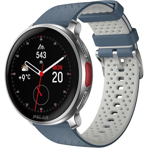 Polar Vantage V3, Sport Watch with GPS, Heart Rate Monitor, and Extended Battery Life, Smart Watch for Men and Women, Offline Maps, Running, Triathlon Watch, Sky Blue