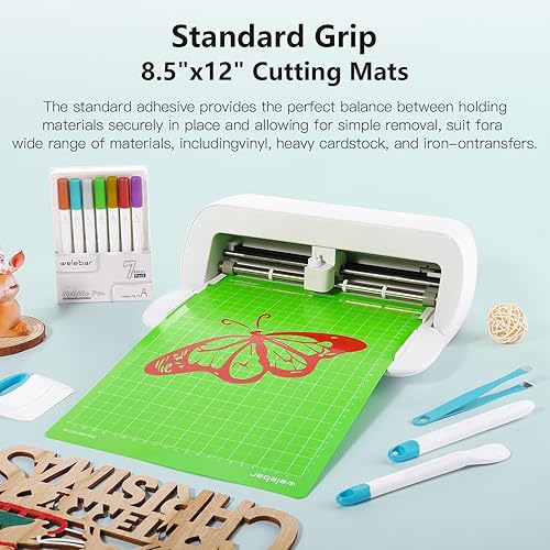 Miniatura 3 de Alfombrillas de corte de 8.5 x 12 pulgadas compatibles con Cricut Joy Xtra, paquete de 3 alfombrillas de corte antideslizantes adhesivas estándar