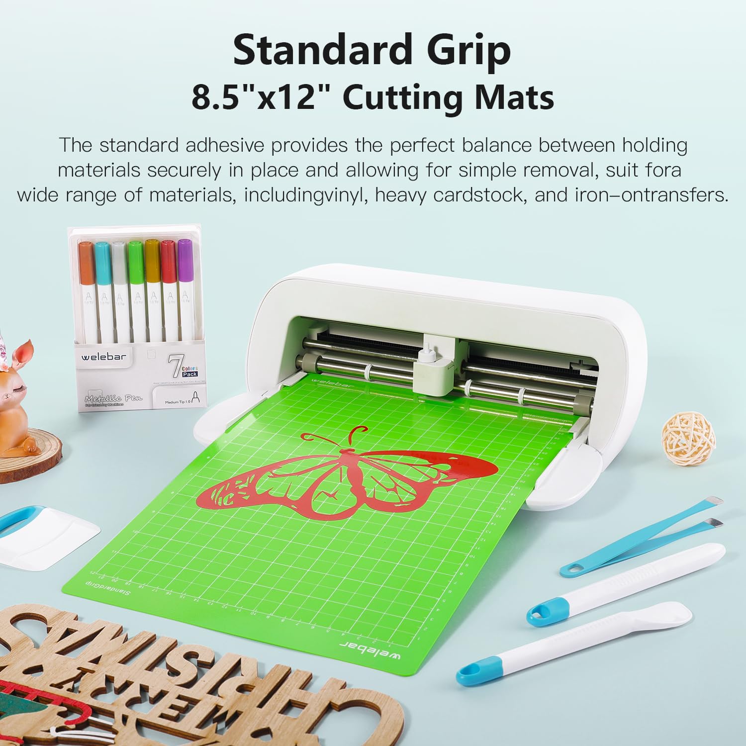 Welebar 8.5"x12" Cutting Mats Compatible With Cricut Joy Xtra, Variety