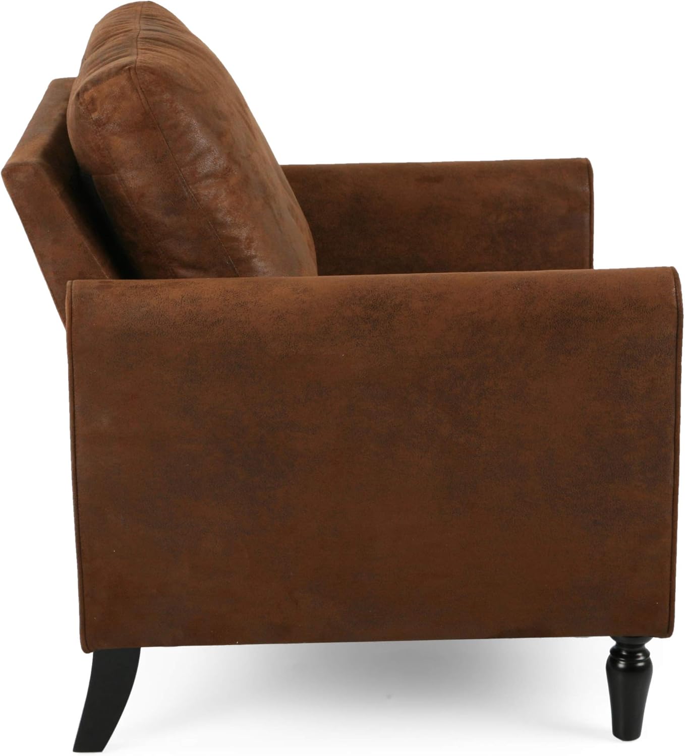 Christopher Knight Home Bunny Contemporary Club Chair with Plush Microfiber Cushions, Brown and Black, Emerald, Gold