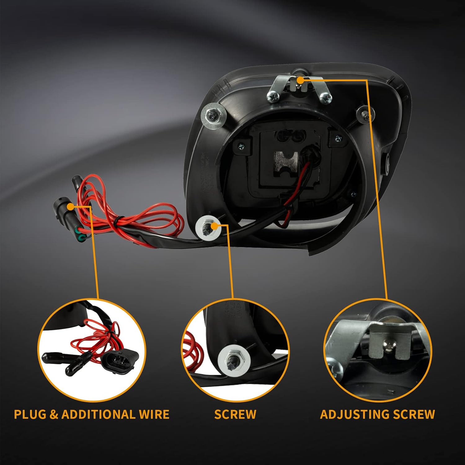 2PCS LED Fog Lights Modified Front Fogs Lamps Assembly Fit for Freightliner Cascadia 2008-2017 DRL Waterproof Heavy Duty Truck Light Left Driver & Right Passenger Side Accessories