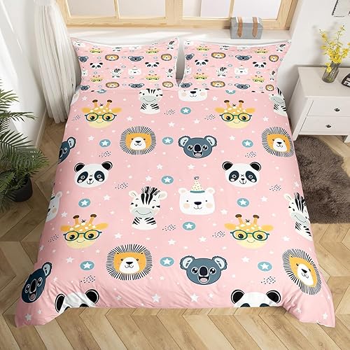 Vista 36 de Funda de edredón de zorro individual, funda de edredón de zorro de dibujos animados, búho de zorro bosque, juego de ropa de cama para niños, Multi 07