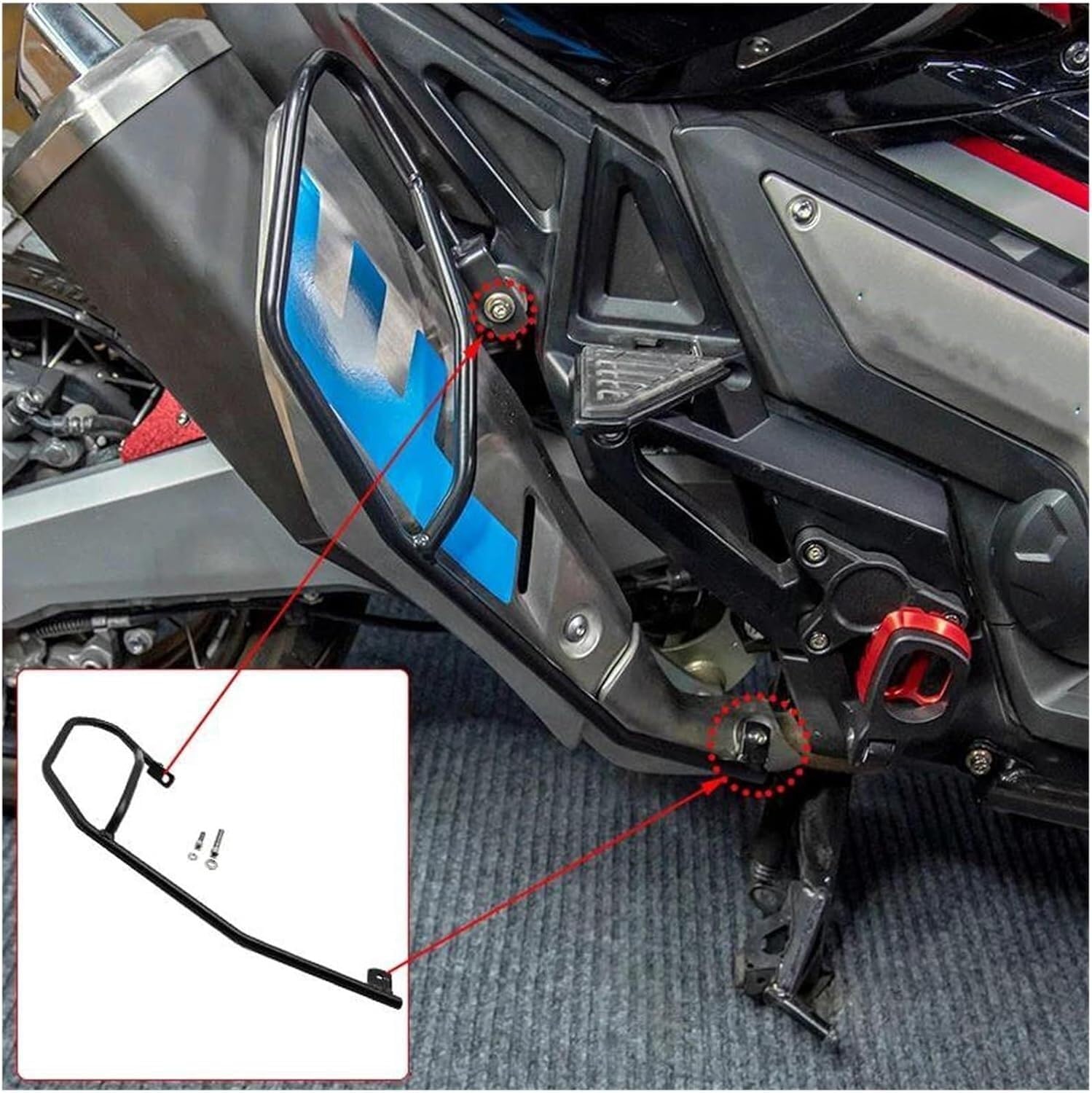 用のXADV 750用用のエンジンガード 用のX-ADV 【オートバイエンジンガードクラッシュタンクバーバンパーフェアリングフレームフレームプロテクター】 2017-2020用 オートバイ用衝突防止バー