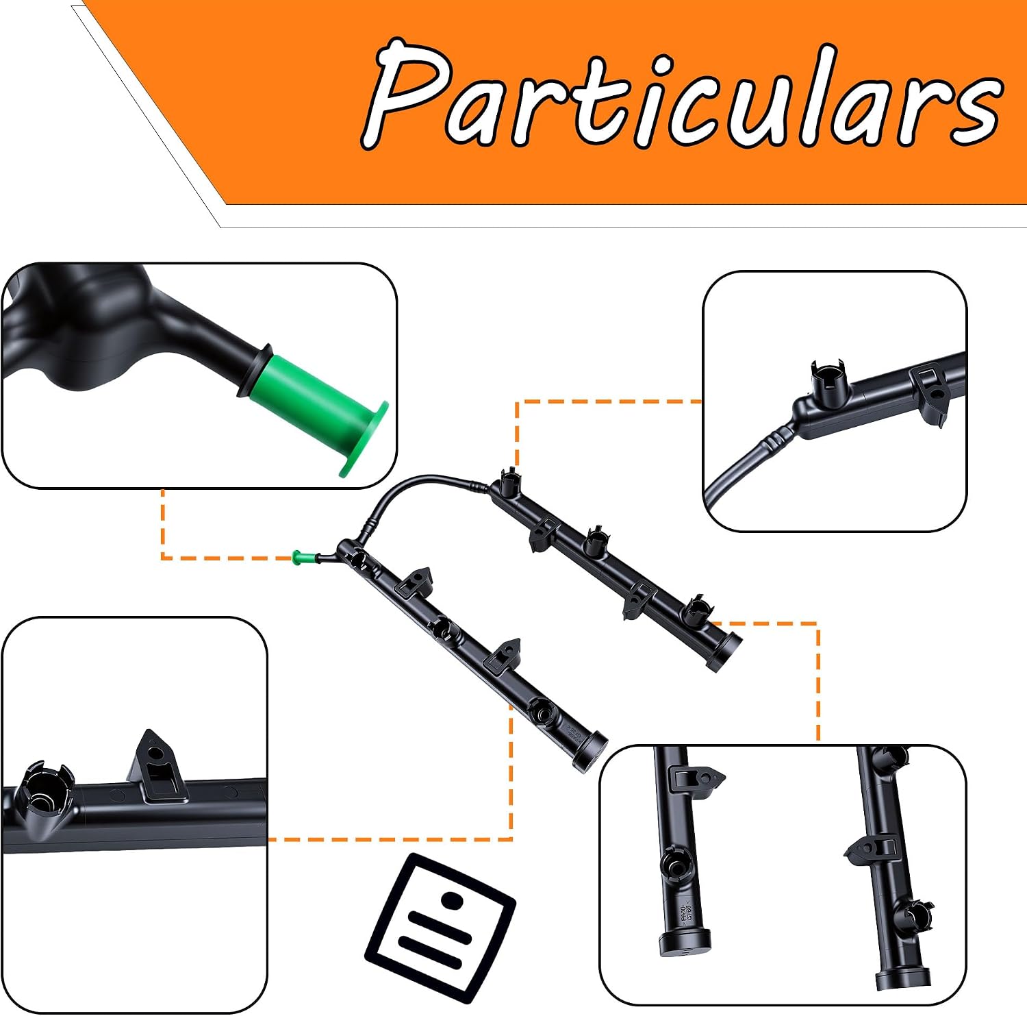 53034198AC Fuel Rail Compatible with Jeep Dodge Ram Chrysler 2011-2025 3.6L V6 Grand Cherokee Challenger Charger Durango ProMaster