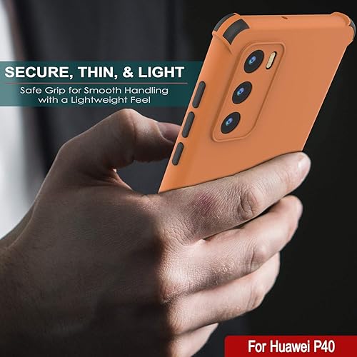 Miniatura 11 de Punkcase Diseñada para Huawei P40 [Serie Sunshine] Funda protectora y ligera de TPU con esquinas de absorción de golpes compatible con Huawei P40