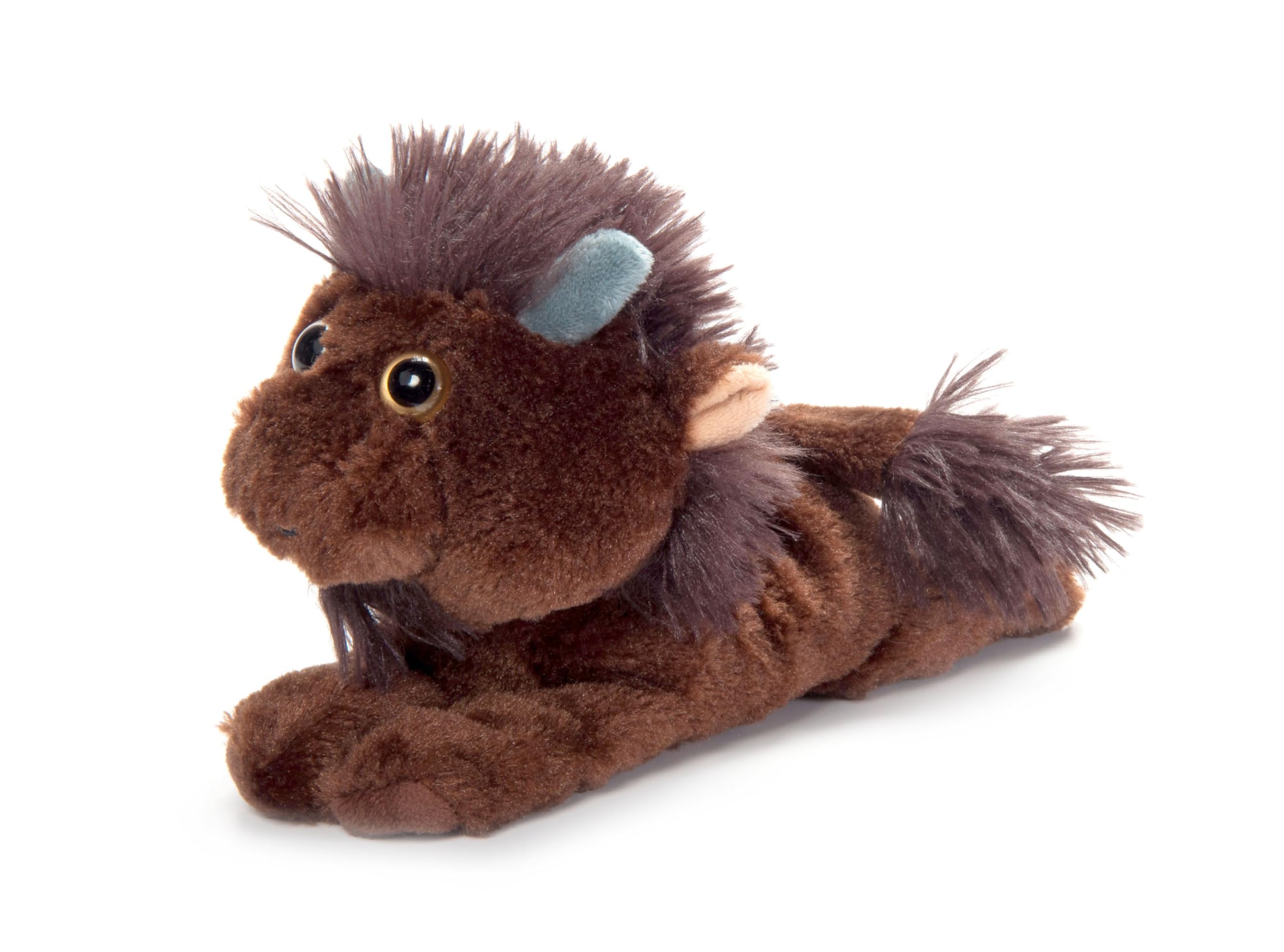 The Petting Zoo Bison Stuffed Animal Plushie Slap Bracelet, Gifts for Kids, Slapstix Wildlife Animals, Bison Plush Toy, 10 inches