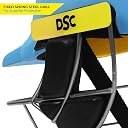 DSC Avenger PRO Premium Cricket Helmet for Men & Boys (Fixed Spring Steel Grill | Back Support Strap | Neck Guard |Lightweight| Size :Large (Sky Blue) gallery image