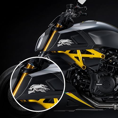 Miniatura 6 de TOMALL 2 calcomanías brillantes con emblema de cabeza de calavera 3D para automóvil, cromadas para decoración de Halloween, símbolo de metal de