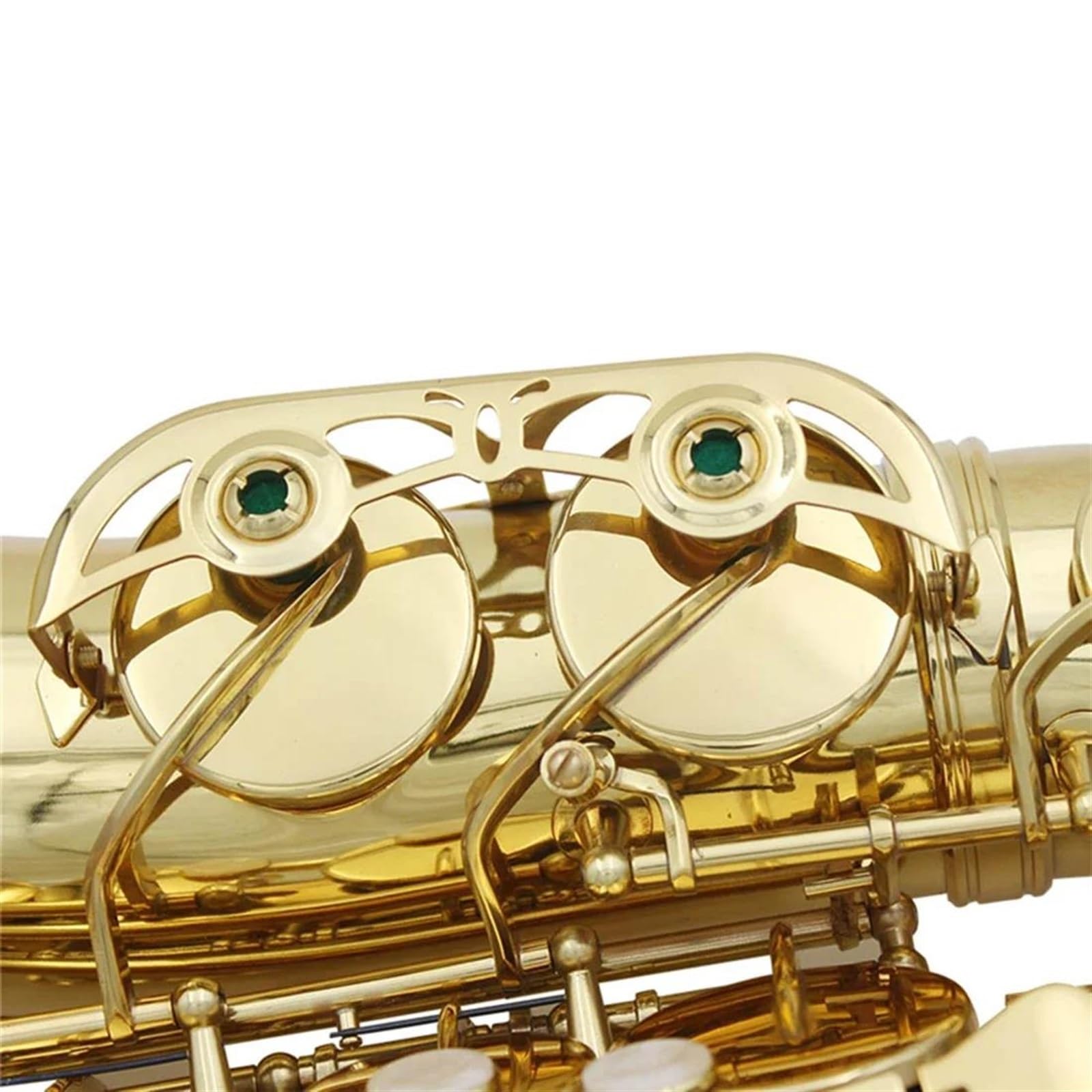 Saksofon Altowy Eb Z Mosiądzu, Lakierowany Na Złoto E, Płaski Saksofon Drewniany Z Akcesoriami Do Paska profesjonalny Saksofon (Color : Golden Sax)