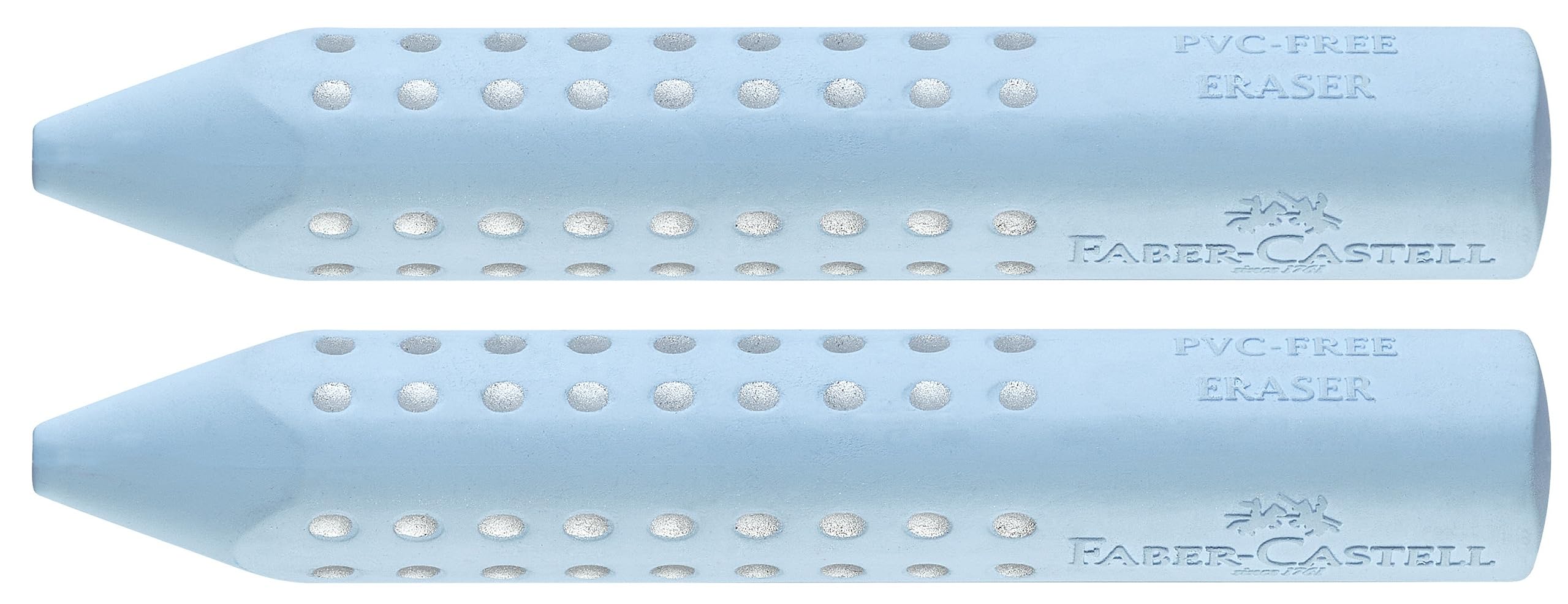 Faber-Castell Gumka trójkątna Grip 2001 (Sky Blue, 2 sztuki)