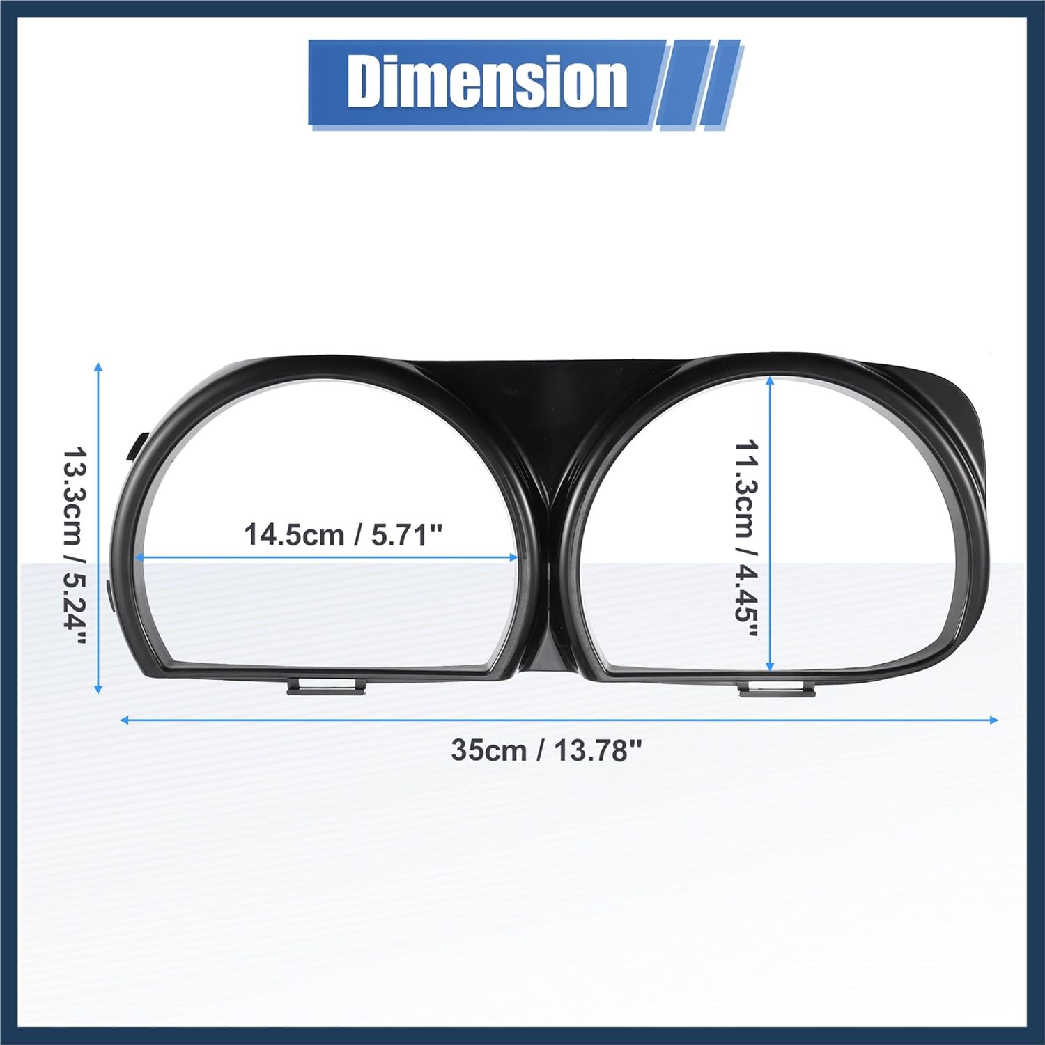 1 Pair Front Headlight Lamp Bezel Trim LH RH Car Headlight Bezel 68259053AB 68259053AA for Dodge Challenger 2015-2023 Stylish Design