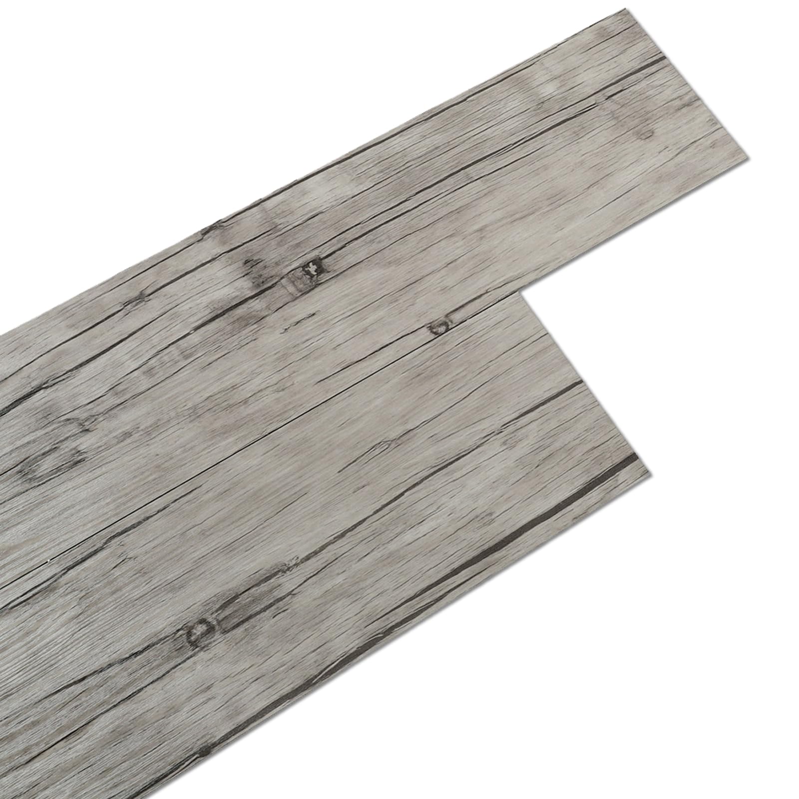 INMOZATA 5m² PVC Bodenbelag Selbstklebend 36 Stücke Vinylboden Selbstklebend Holzoptik Rutschfeste Wasserfest Schneidbar Laminatboden -91,5cm x 15,2cm -Dicke 2 mm-Hellbraun