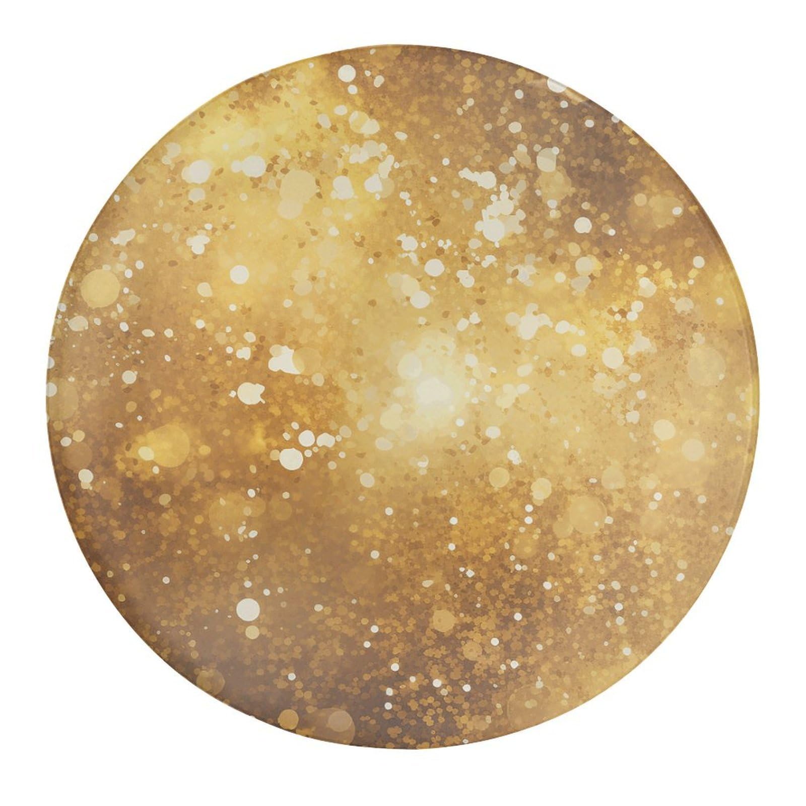 Fekiloot Style Gold Glitter Pattern Refrigerator Magnet Fridge Magnet2 Pcs