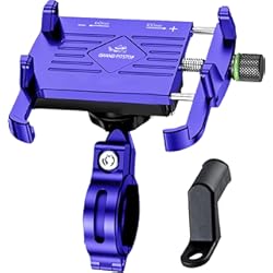 Soporte Quad Lock Moto GRAND PITSTOP Bike Phone Mount Holder,Aluminum Motorcycle Phone Holder, Bicycle Handlebar Cell Phone Holder for iPhone 15 Pro MAX/Plus, 14 Pro MAX, S9, S10 and More 4.7" to 6.8" Smartphones