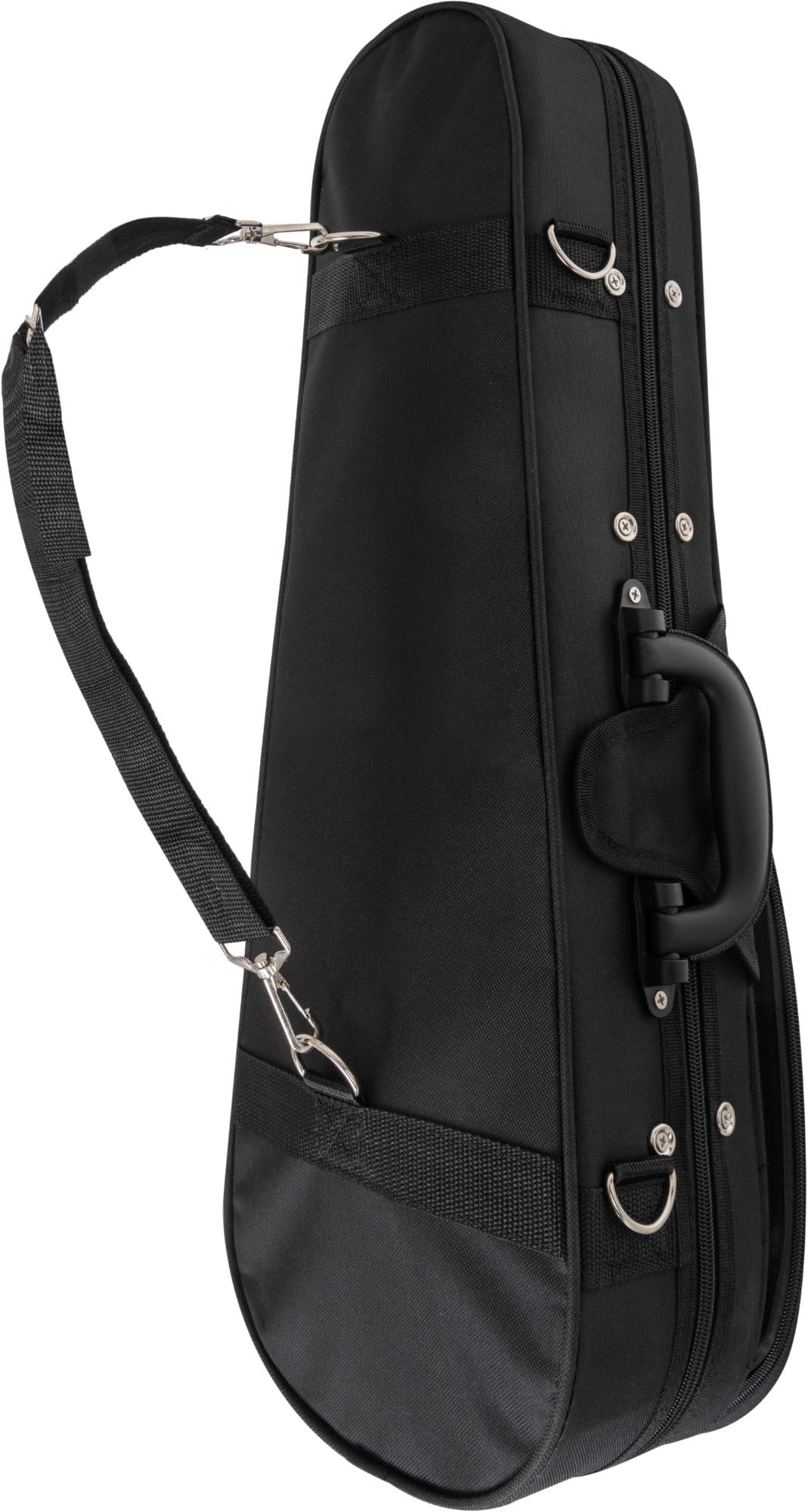 Shaman Softcase per Ukulele Soprano - Custodia leggera con schiuma rigida sagomata, tasca interna ed esterna, tracolla rimovibile. Dimensioni interne: 58,5x18x7,5 cm. Colore nero.