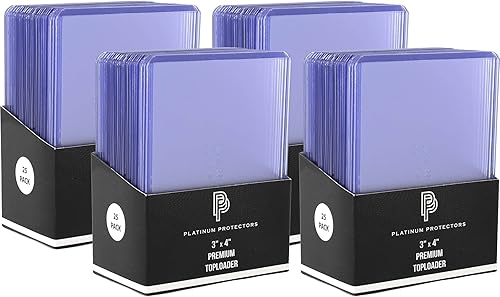 Miniatura 7 de Tarjetero de alta calidad para tarjetas coleccionables de 35 pt de 3 x 4 pulgadas (paquete de 25)