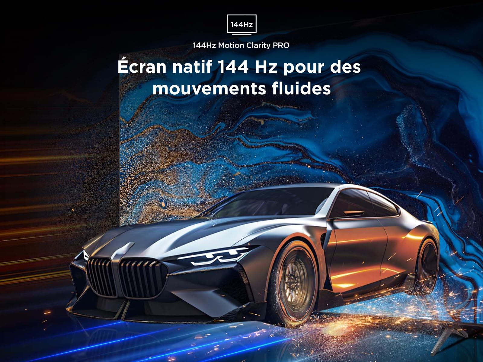 TCL Téléviseur 50Q7C 50 Pouces QD-Mini LED, 4K HDR Premium 2000, Smart TV optimisé par Google TV (Dolby Vision IQ & Atmos, Dalle HVA, Motion Clarity Pro 144 Hz, Game Master, Apple AirPlay 2 et Alexa)