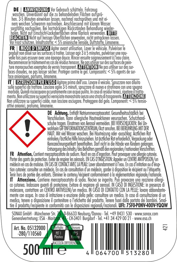 Sonax 513200 - prodotto per rimuovere la ruggine