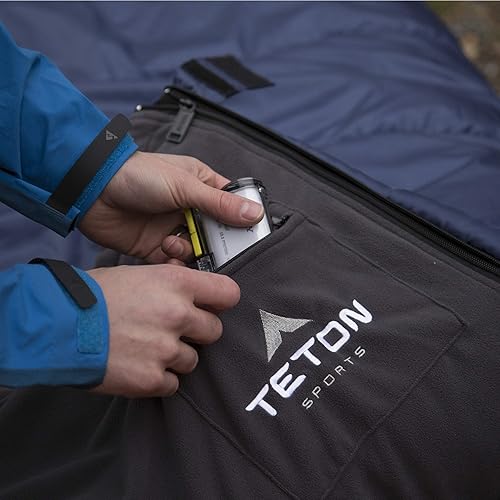 Miniatura 5 de TETON Sports Polara - Saco de dormir 3 en 1 ideal para todas las estaciones campamento pesca y caza saco de dormir versátil al aire libre forro