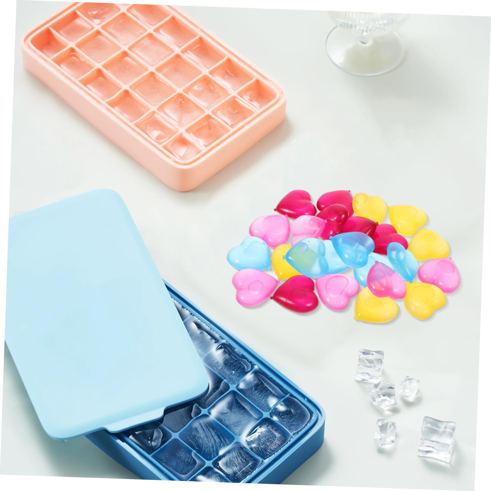 Plastique Glaçons Réutilisables Congélation Rapide, 96 Pièces