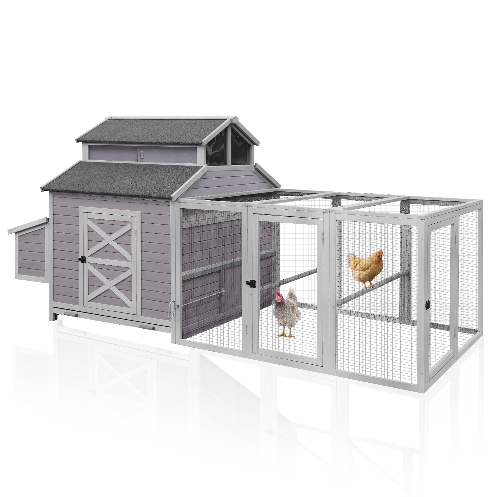 Aivituvin Large Chicken Coop 115 inch with Run