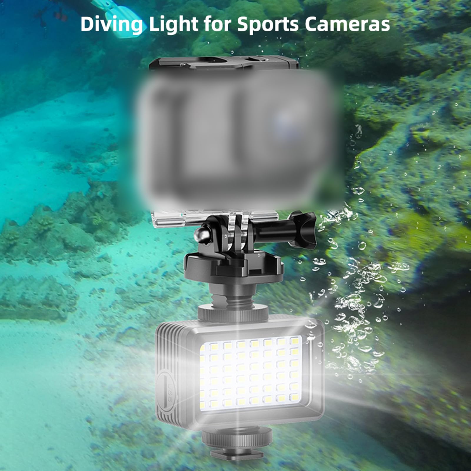 Luz de Buceo LED, Luz de Fotografía Portátil, para Aventuras Submarinas (2700K-9000K)