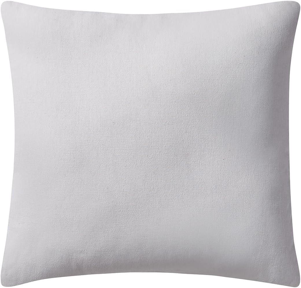 VCNY Home - Throw Pillow, Cotton Cable Knit Decorative Pillow for Bed or Couch (Dublin White, 18" x 18")