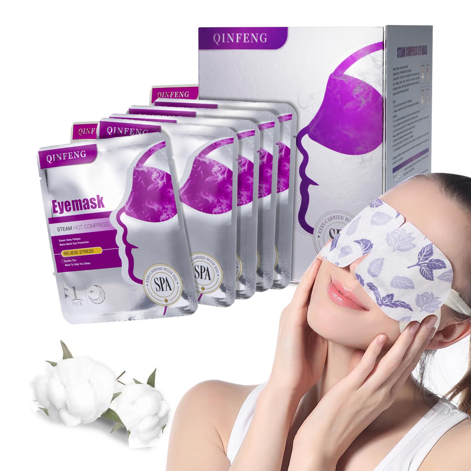 18 Packs Steam Eye Mask for Dry Eyes Self Heating Masks Cornea Care Rest Disposable SPA Warm Compress,Eye Mask for Sleep,Stye Eye Treatment,Reduce Eye Fatigue Travel Essentials(Unscented)