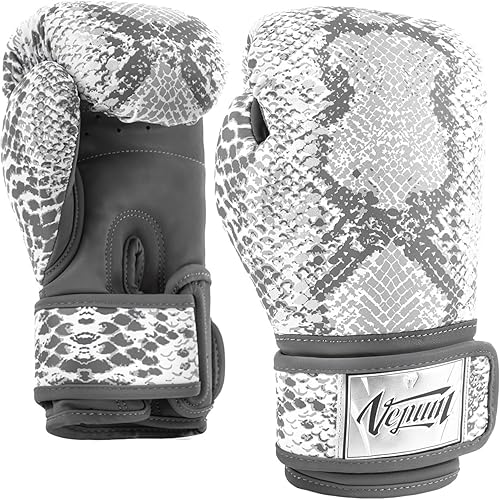 Venum Venum White Snake - Guantes de boxeo para mujer, color blanco