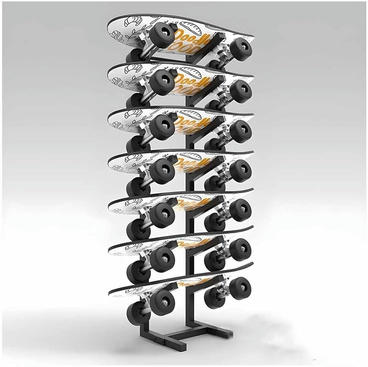 Standing Metal Snowboard Storage Holder Home Gym Organize Holder, Sports Mat Storage Rack for Floor Display Stand for Garage/Shop