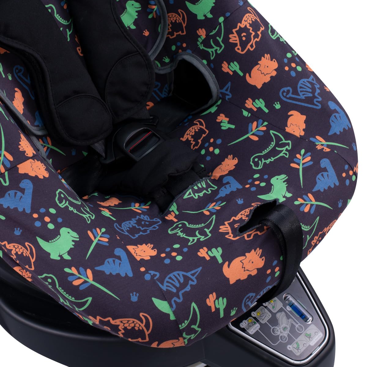JYOKO KIDS Bezug Kompatibel mit Besafe Izi Turn B I-Size Happy Dino