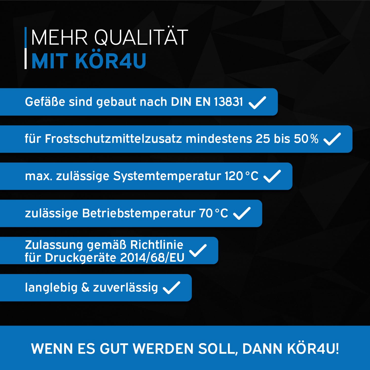 kör4u Depósito de expansión de agua potable de 8 litros, 10 bar, color blanco