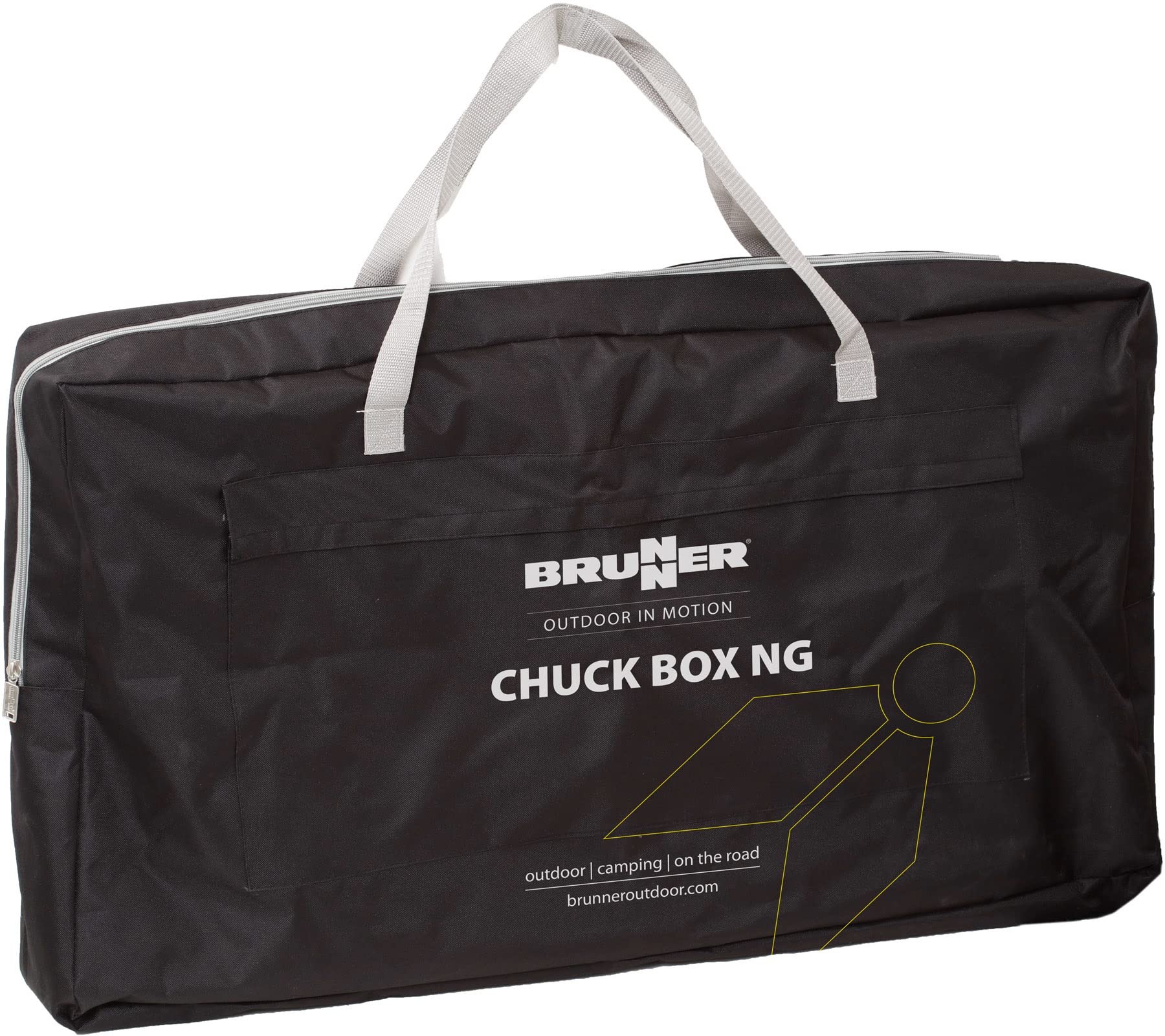 BRUNNER 0426079N.C03 Chuck Box NG, Meuble de Cuisine de Camping, Jardin et extérieur, avec Plan de Travail MDF, paravent Inclus et Dimensions 90 x 50 x 82 cm