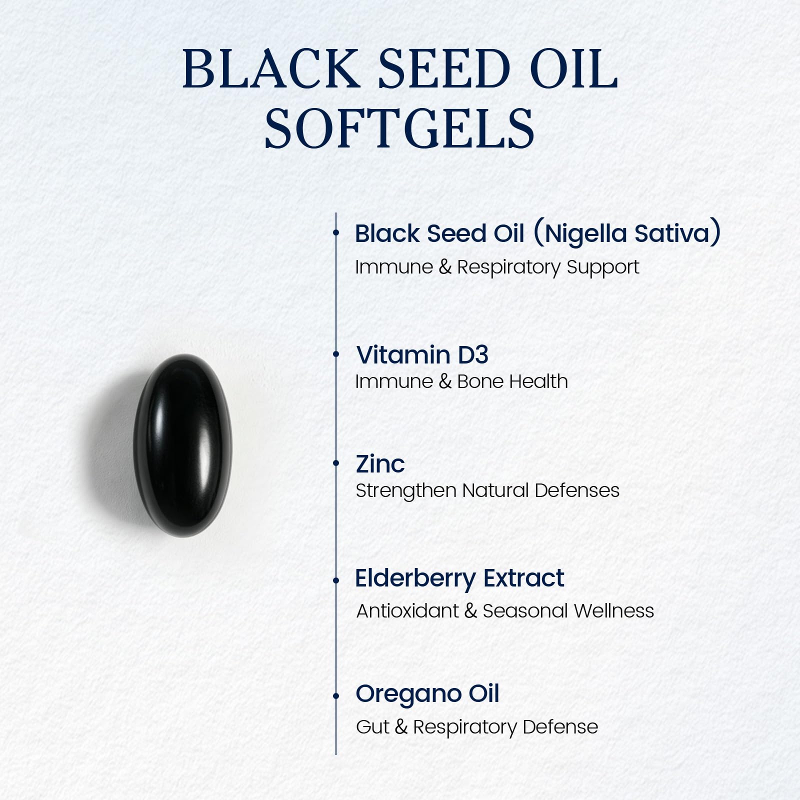 Black Seed Oil - 120 Softgel for Immune Support - 5% Thymoquinone — Amazon image 4